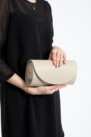 Hautfarbene Abendkleid-Tasche, Portfolio-Tasche, Clutch-Tasche tenbüyüksoft - 5