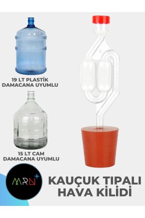 Hava Kilidi Kauçuk Tıpalı Butik Bira Ve Şarap Yapımı Için Plastik Hava Kilidi P851S4129 - Mirvano