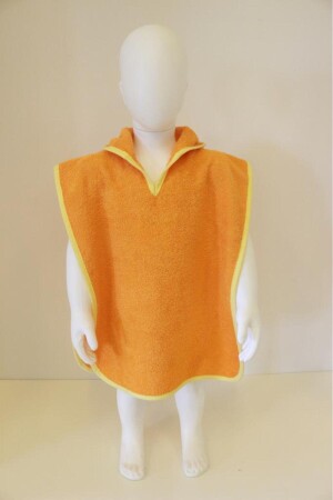 Havlu Bebek Pançosu Çocuk Pançosu Kapşonlu Bukle Havlu Panço - Ender Home