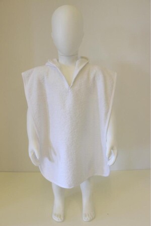 Havlu Bebek Pançosu Çocuk Pançosu Kapşonlu Bukle Havlu Panço - Ender Home