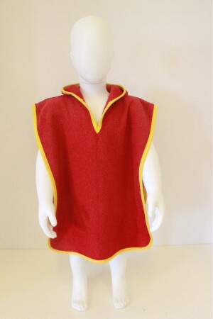 Havlu Bebek Pançosu Çocuk Pançosu Kapşonlu Bukle Havlu Panço - Ender Home