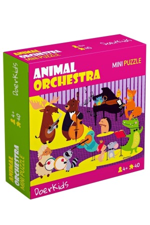Hayvan Orkestrası Mini Puzzle 40 Parça 4 Yaş - 1