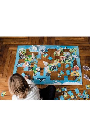 Hayvanlar 200 Parça Figürlü Puzzle J02676 - 4