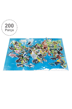 Hayvanlar 200 Parça Figürlü Puzzle J02676 - 5