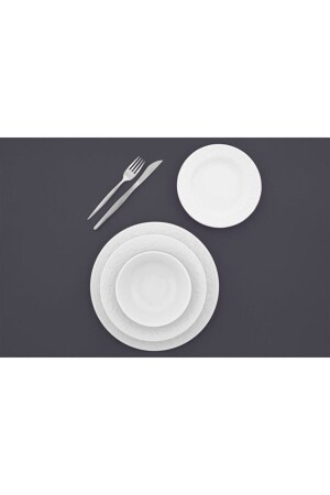 Hazan Beyaz Yeni Yemek Takımı 24 Parça 04POR031918 - 2