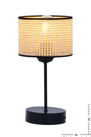 Hazeran Modell Rattan Single Wohnzimmer Schlafzimmer Nachttisch Tischlampe - 3