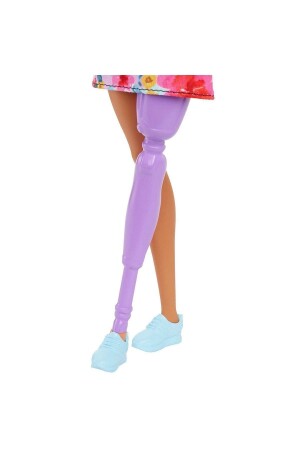 HBV21 Barbie Fashionistas Tek Omuz Elbiseli- Protez Bacaklı - 5