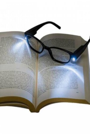 Hd Led Işıklı Kitap Okuma Gözlüğü Camsız Gözlük - 2