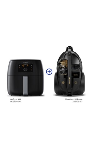 HD9650/90 XXL Airfryer Fritteuse + XB9125/07 Marathon Ultimate Dust Beutelloser Staubsauger PD 650 HD 9650/90-XB - 2