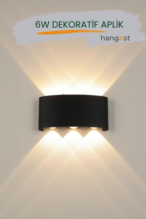 HE-001 Dekoratif Çift Yönlü Duvar Aydınlatma Led Aplik Duvar Lambası Modern Desenli Aplik - Hangast
