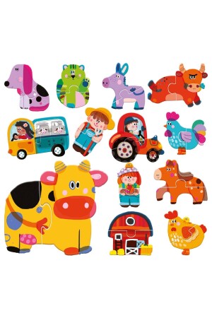 Headu 2 Teile Puzzle Touch Farm (2-5 JAHRE) MU24889 - 3