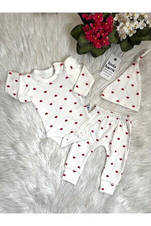 Heart Pattern 3’lü Set - 1