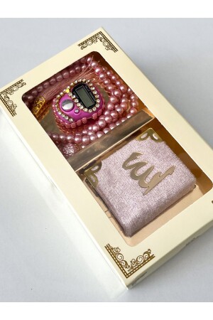 Hediyelik Çeyizlik Kutulu Mini Kur'an-ı Kerim Tesbih Ve Taşlı Zikirmatik Setimiz - Ayhanhome