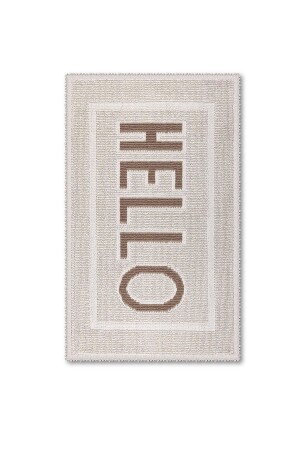 Hello Badematte aus natürlicher Baumwolle, 50 x 80 cm – Beige - 4