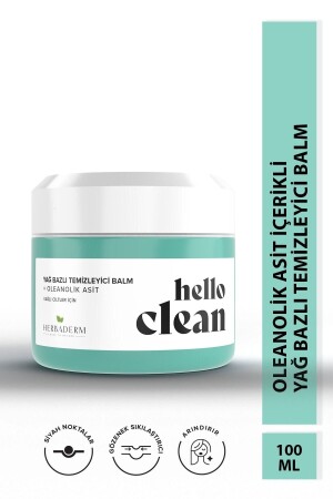 Hello Clean Reinigungsbalsam auf Ölbasis gegen Poren und Oleanolsäure HERBA701477 - 1