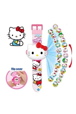 Hello Kitty 3d Projeksiyonlu Saat 24 Farklı Karakteri Duvara Yansıtır HELLO-0005 - 3