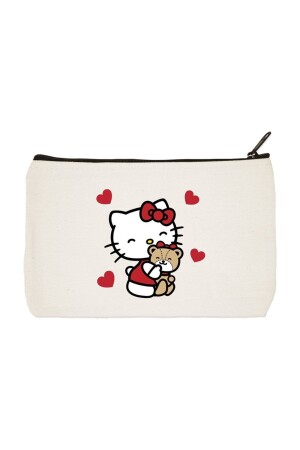 Hello Kitty 4 bedruckte Stoff-Make-up-Tasche – Stifthalter – Handtasche - 2