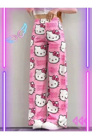 Hello Kitty – Jogginghose-Pyjama-Hose mit weitem Bein - 1