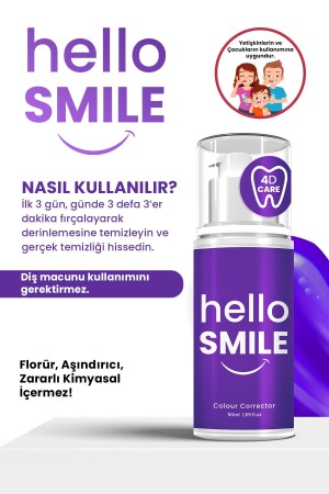 Hello Smile Anında Beyazlatıcı Diş Jeli 50 ml - 5