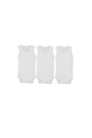 Hellobaby Bebek Basic Ribana Bisiklet Yaka 3lü Atlet Body Hellobaby Atlet - 1