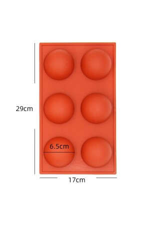 Hemisphere 6-teilige Kuchen- und Schokoladen-Silikonform Gt127 GET221485 - 7