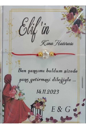 Henna-Souvenir, Verlobung, Hochzeit, Glücksarmband, 24 Stück - 1