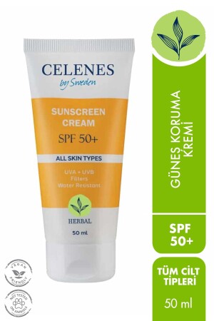 Pflanzliche Sonnenschutzcreme 50 LSF 50 ml/Alle Hauttypen 7350104248253 - Celenes by Sweden