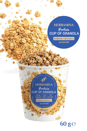 Herbamina Bardak Granola Proteinli - 60 gr - Herbamina