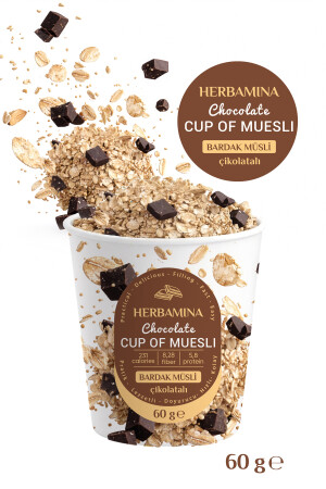 Herbamina Bardak Müsli Çikolatalı - 60 gr - Herbamina