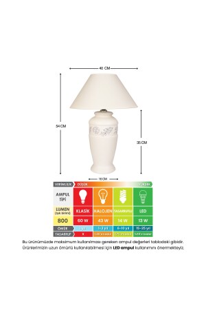 Herbstlicher Keramik-Creme-Lampenschirm Autumnlampshade-01 - 4