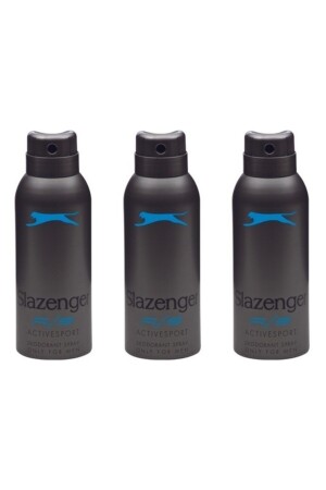 Herren Blue Deo Spray Activesport 150 ml 3 Stück Slazenger Herren Blue Deo - 2