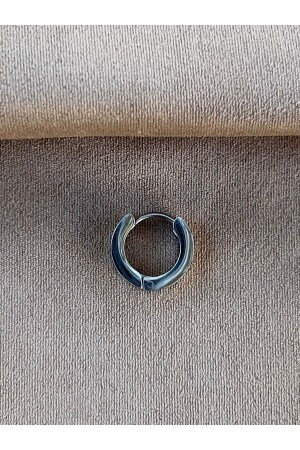 Herren-Ohrring mit gemustertem Ring aus Stahlschmuck, rostet und läuft nicht an - 4