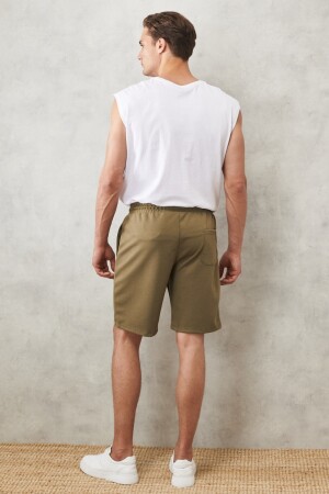 Herren-Shorts aus Khaki mit Standard-Passform, täglich, bequem, sportlich, gestrickt, 4A9521200002 - 7