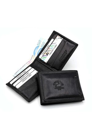 Herrenbrieftasche aus echtem Leder mit verstecktem Kartenfach Try595 TRY895 - 1