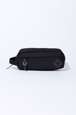 Herrenhandtasche mit Reißverschluss in Schwarz-Braun 4A3623200013 - 2