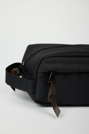 Herrenhandtasche mit Reißverschluss in Schwarz-Braun 4A3623200013 - 9