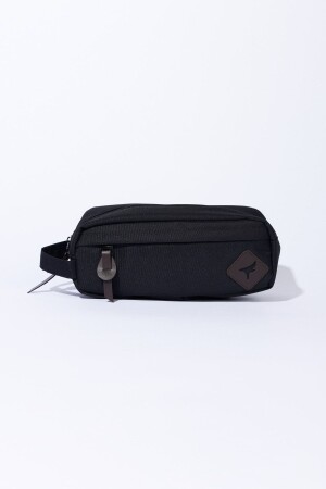 Herrenhandtasche mit Reißverschluss in Schwarz-Braun 4A3623200013 - 1