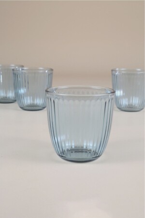 Herrliches 4-teiliges Wasserglas-Set, Blau, 290 cm³ - 5