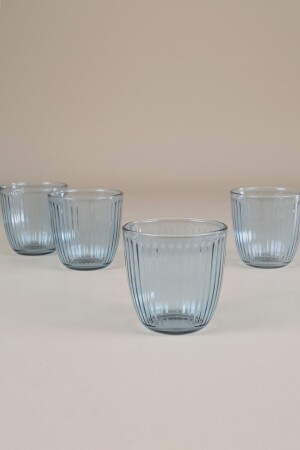 Herrliches 4-teiliges Wasserglas-Set, Blau, 290 cm³ - 6