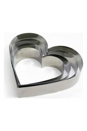 Herz-Kuchenform-Set aus Metall zum Valentinstag SV-K-04 - 1