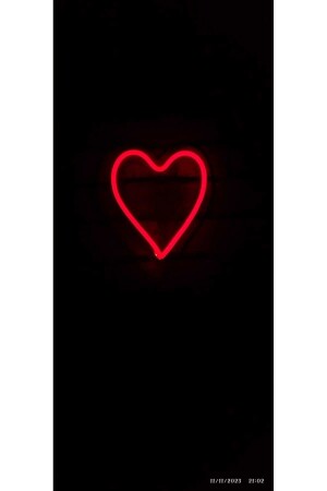 Herz-Neon-LED-Nachtlicht, dekoratives Design, Geschenk, Liebe, rote Farbe 1125834 - 8