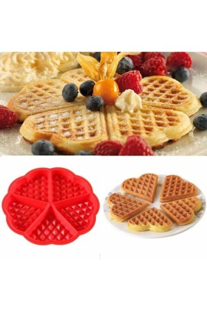 Herzmuster Waffel Silikonform Kuchen Gebäck 10096 - 1