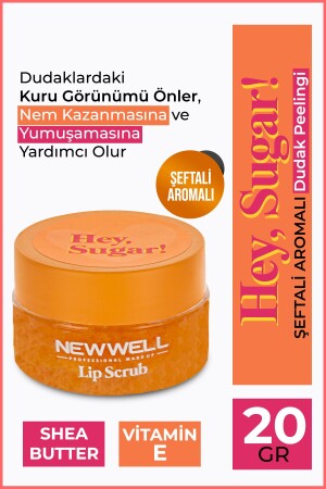 Hey Sugar! Şeftali Aromalı Dudak Peelingi 20gr T1002 - 2