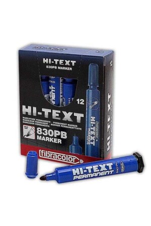 Hi-Text 830pb Permanentstift, blaue runde Spitze, 12er-Box H830PBKM - 1