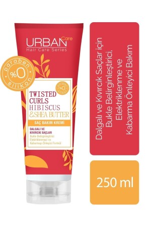 Hibiscus&shea Butter Kıvırcık Ve Dalgalı Saçlara Özel Saç Bakım Kremi-250 ml - Urban Care