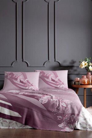 Hiedra Doppelbett-Bettwäsche-Set 8697353587474 - 2