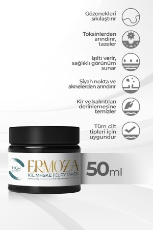 High Impact - Siyah Nokta & Akne Karşıtı - Gözenek Sıkılaştırıcı - Arındırıcı Kil Maskesi 50ml - 3