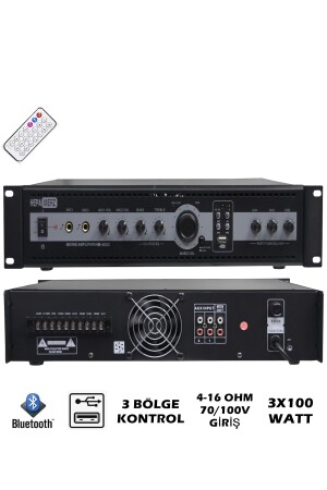 High Voice-Paket – 5 Wandlautsprecher und Zonenverstärker-Soundansagesystem-Set 20068 - 2