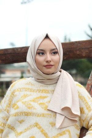 Hijab Cotton Kraş Jazz-Schal, Modell – Stein - 3