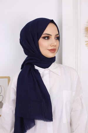 Hijab Damen Bambusschal Schal Marineblau - 2